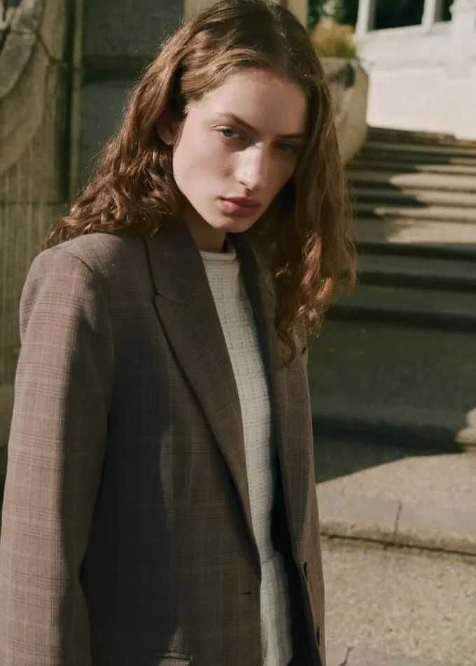 Blazer à carreaux