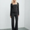 Blazer court ajusté