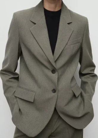 Blazer de costume avec poches à rabat