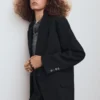 Blazer de costume avec poches à rabat