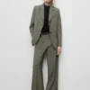 Blazer de costume avec poches à rabat