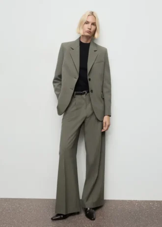 Blazer de costume avec poches à rabat