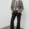 Blazer de costume avec poches à rabat