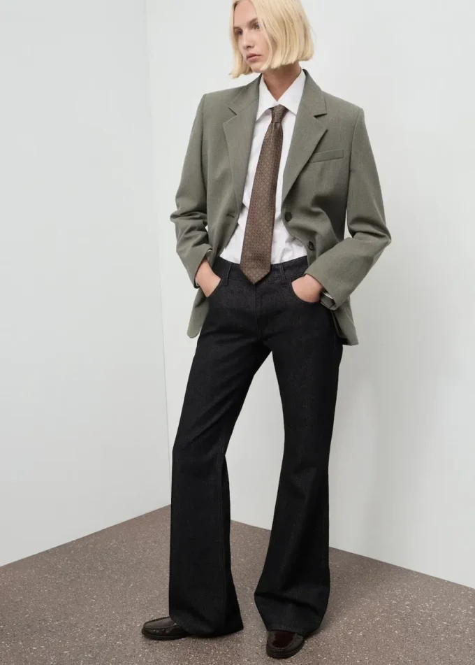 Blazer de costume avec poches à rabat