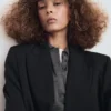 Blazer de costume avec poches à rabat