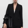 Blazer de costume coupe droite