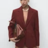 Blazer de costume coupe droite
