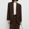 Blazer de costume coupe droite