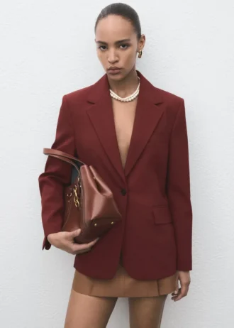 Blazer de costume coupe droite