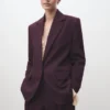 Blazer de costume coupe droite