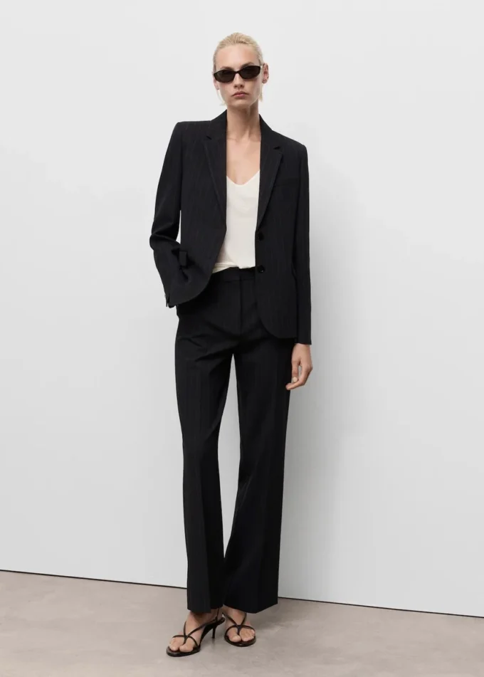 Blazer de costume coupe droite