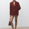 Blazer de costume coupe droite