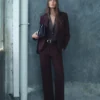 Blazer de costume coupe droite