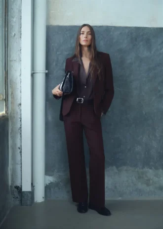 Blazer de costume coupe droite