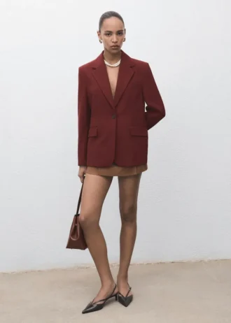 Blazer de costume coupe droite