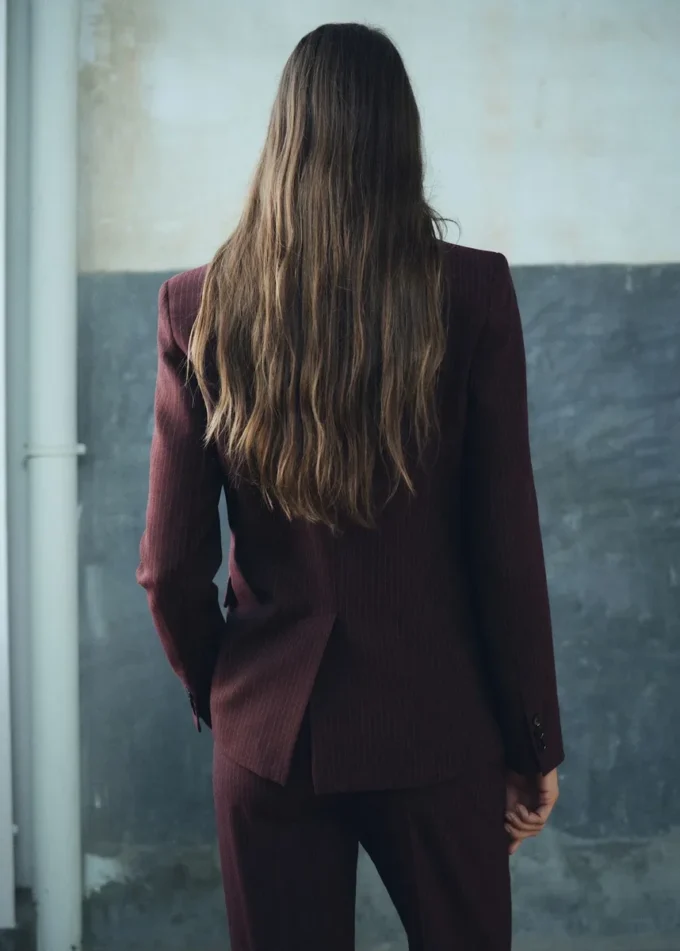 Blazer de costume coupe droite