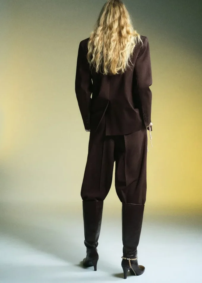 Blazer de costume coupe droite