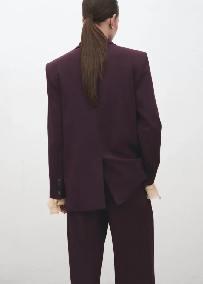 Blazer de costume coupe droite