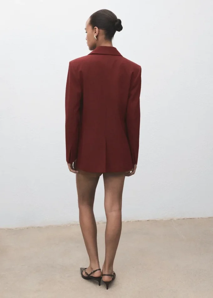 Blazer de costume coupe droite