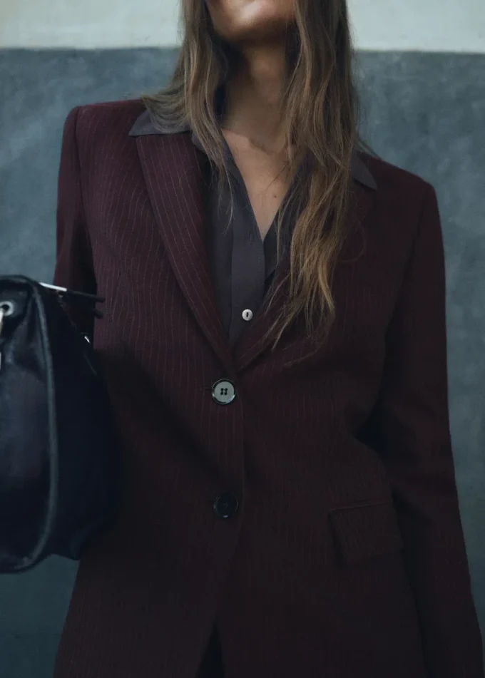 Blazer de costume coupe droite