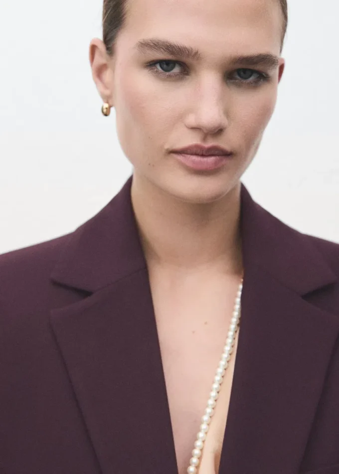 Blazer de costume coupe droite