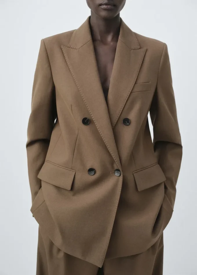 Blazer de costume croisé
