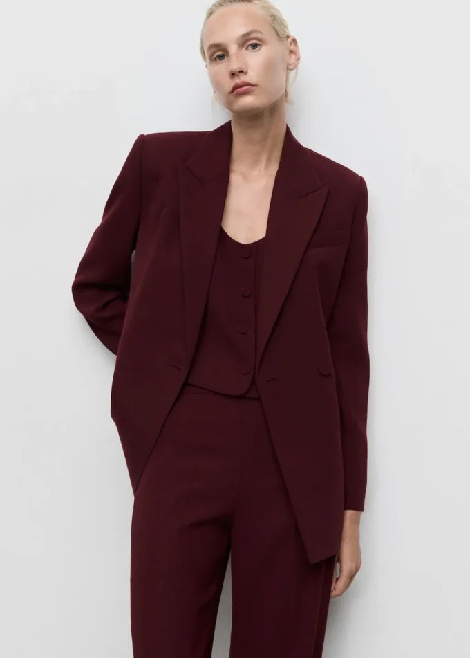 Blazer de costume croisé