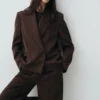 Blazer de costume croisé
