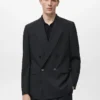 Blazer de costume croisé coupe classique Boston
