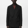 Blazer de costume croisé coupe classique Boston