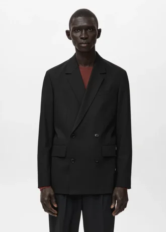 Blazer de costume croisé coupe classique Boston