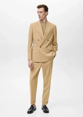 Blazer de costume croisé coupe classique Boston