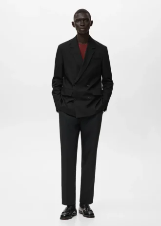 Blazer de costume croisé coupe classique Boston