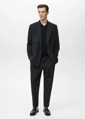 Blazer de costume croisé coupe classique Boston