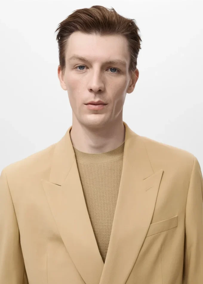 Blazer de costume croisé coupe classique Boston