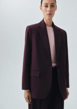 Blazer de costume en laine mélangée