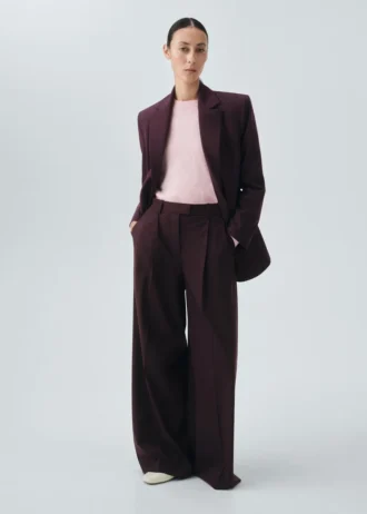 Blazer de costume en laine mélangée