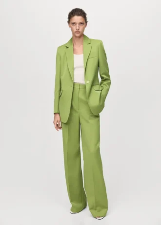 Blazer de costume en lin mélangé