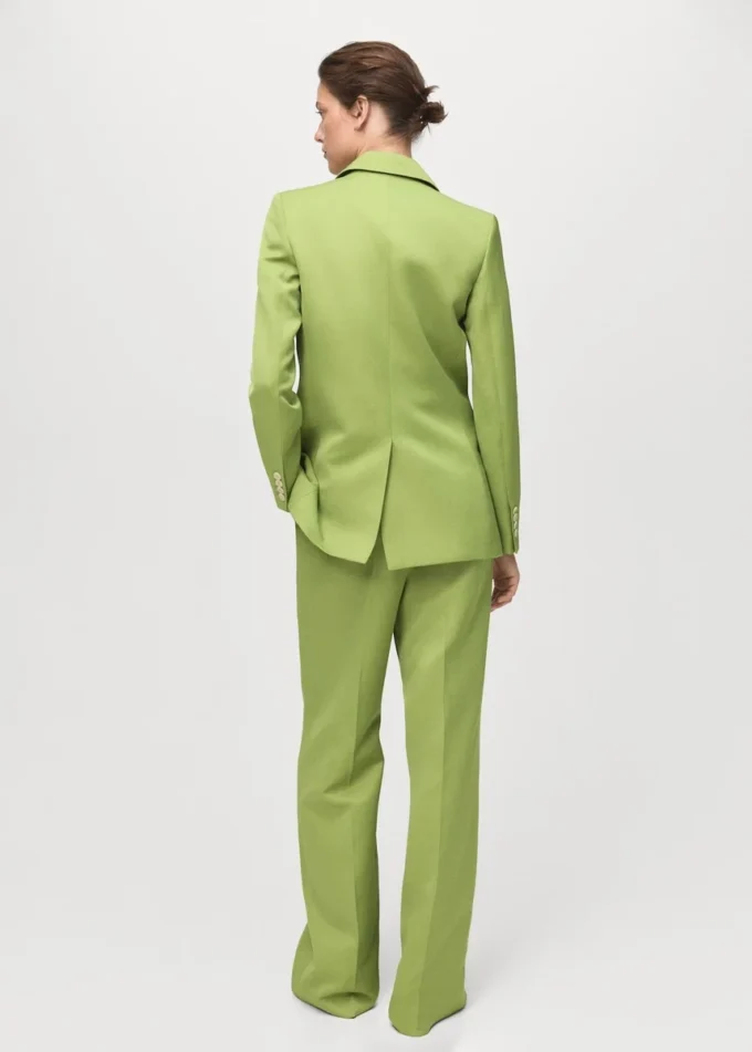 Blazer de costume en lin mélangé