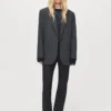 Blazer droit avec poches à rabat