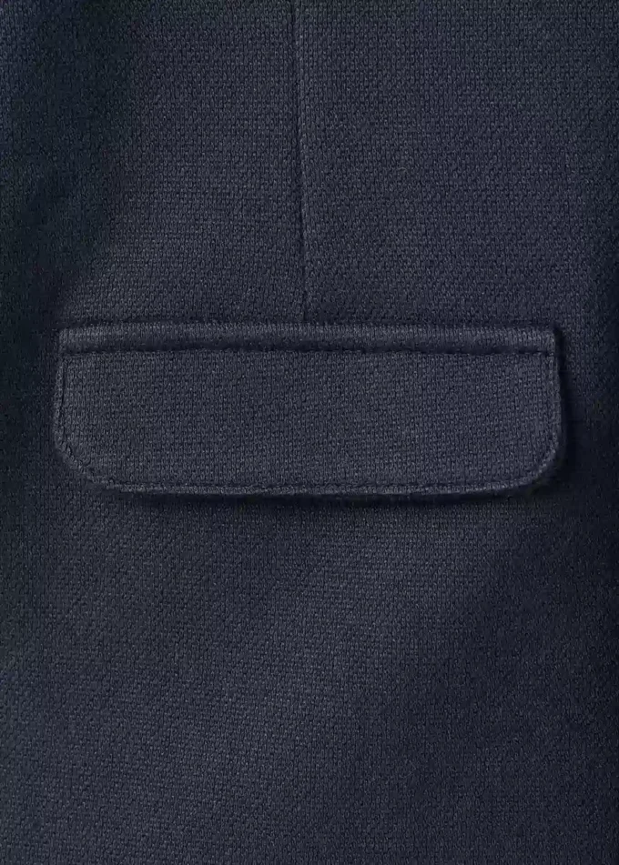 Blazer en piqué de coton mélangé