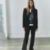 Blazer à fines rayures