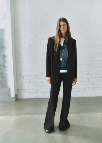 Blazer à fines rayures