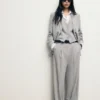Blazer à fines rayures