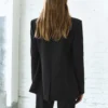 Blazer à fines rayures