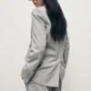 Blazer à fines rayures