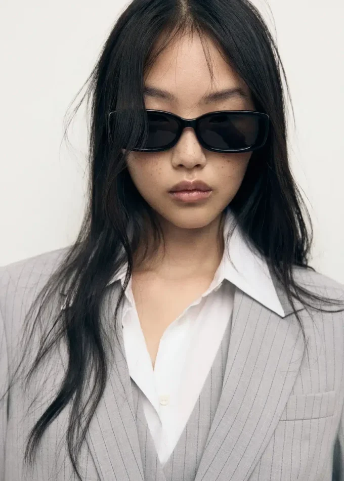 Blazer à fines rayures
