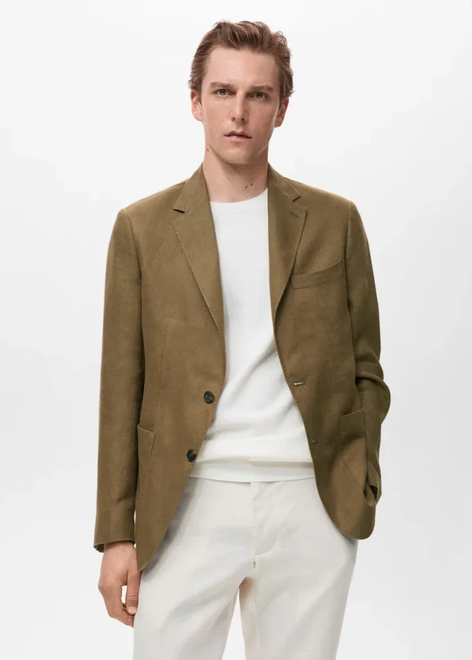 Blazer Salerno 100 % lin coupe slim