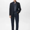 Blazer slim en coton