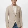 Blazer slim en coton Verner
